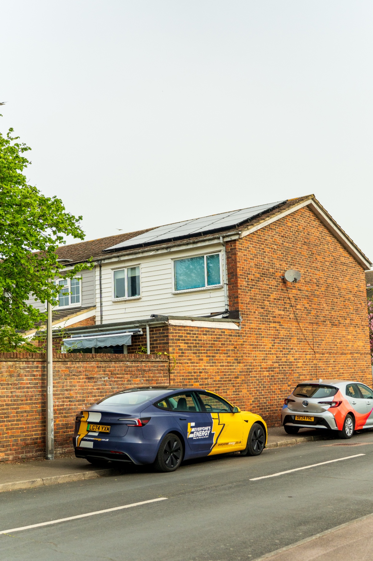 Solar panels installed on a Walthamstow rooftop